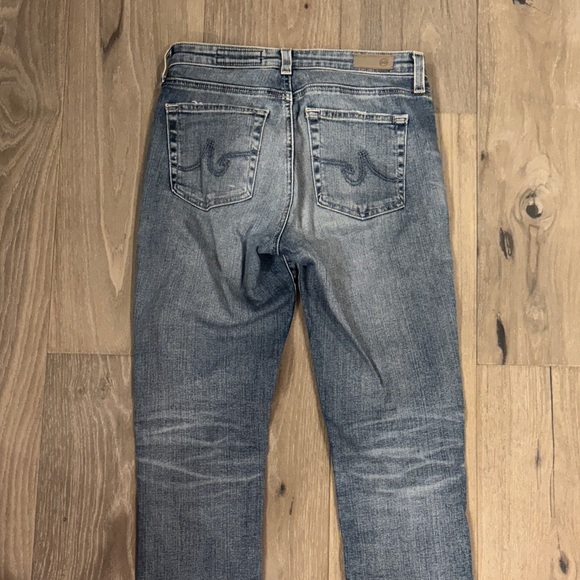 AG Adriano Goldschmied Blue Straight Leg Jeans - Picture 3 of 4